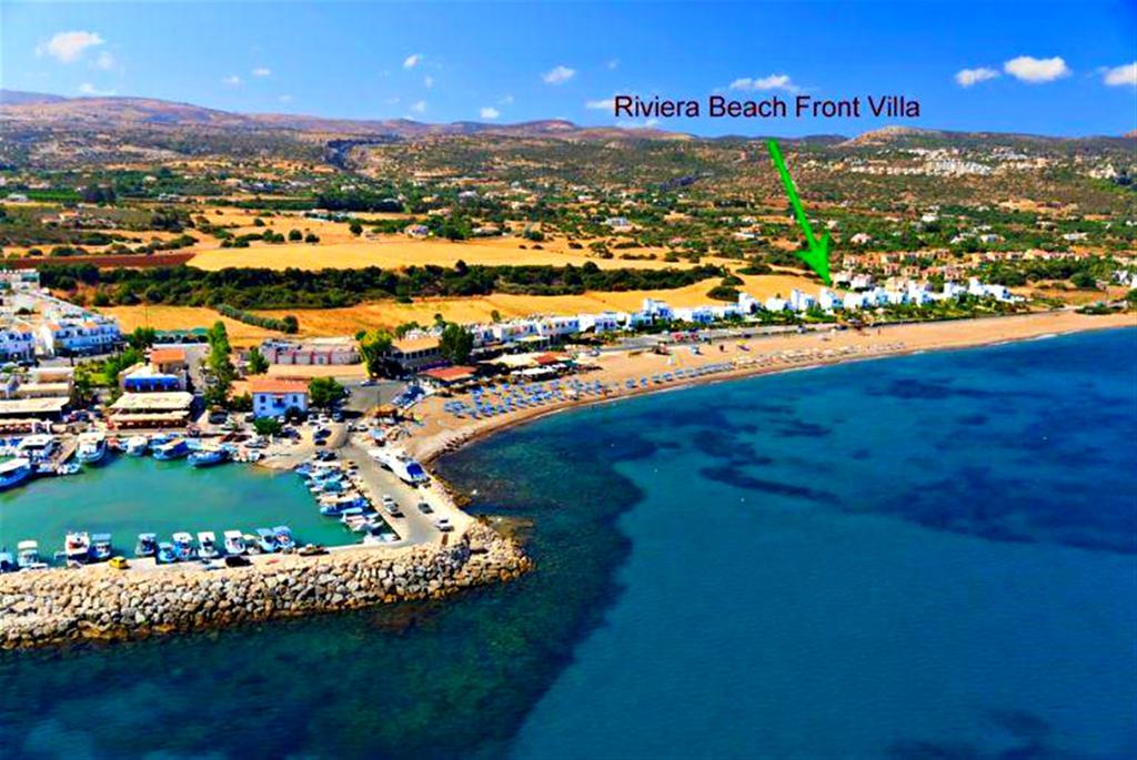 Latchi Beach Front Villa - Private Heated Pool - Amazing Uninterrupted Sea Views Polis Exterior foto